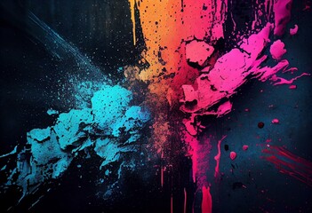 abstract colorful grunge background bg wallpaper art. Generative AI