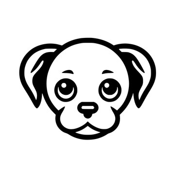 Puppy vector illustration isolated on transparent background