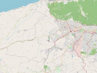 Obraz premium Distrito Capital, Venezuela. OSM. No legend