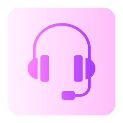 headphone gradient icon