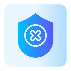 Obraz premium no protection gradient icon