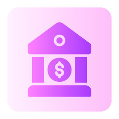 bank gradient icon