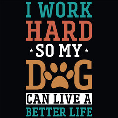 Dogs typographic tshirt design vector design