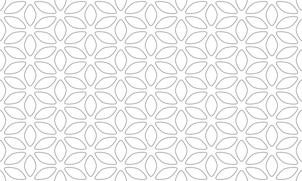 Grey diamond shapes on geometric seamless pattern on white background. Vector Repeating Textures.