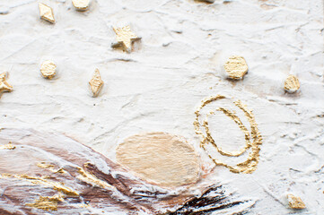 light white background, texture with golden and brown elements