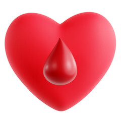 Fototapeta premium 3D illustration of a heart symbol