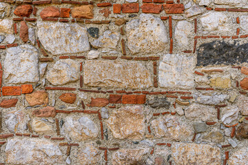 monochrome texture of old wall or pavement closeup, black and white gray background macro, wallpaper for design