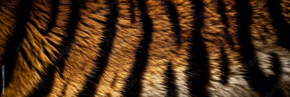 Wall mural Tiger stripes background texture pattern design, wild, animals, cat, predator, Generative AI