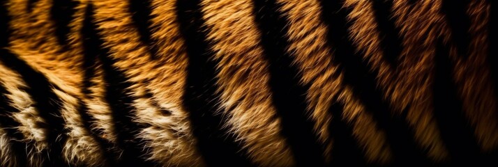 Tiger stripes background texture pattern design, wild, animals, cat, predator, Generative AI