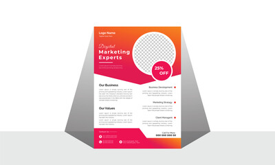 Corporate business flyer template design, marketing, business proposal, promotion, advertise, publication, cover page.  new digital marketing flyer set. poster flyer pamphlet ,brochure cover design 