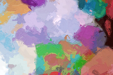 Abstract colorful oil painting texture background wallpaper