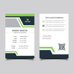 Managing director  id card template