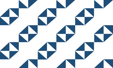 blue seamless repeat chain pattern triangle, replete image vector design for fabric printing 