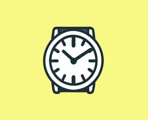 watch icon design. watch logo vector illustration