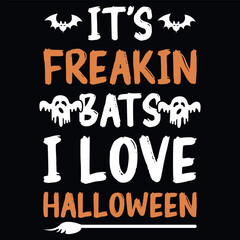 Fototapeta premium Happy Halloween 31 October witches boo pumpkin spice typography graphics tshirt design 
