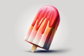 an illustration of pink popsicle
