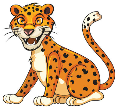 A Cheetah Cartoon Character