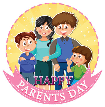 Happy parent day banner