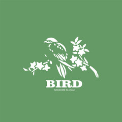 Free vector design logo bird icon character illustration