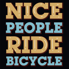 Bike or bicycle rider typography graphic vintages tshirt design 