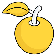 Modern design icon of apple 