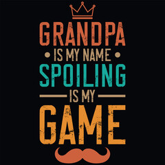 Fototapeta na wymiar Grandpa or dad typography graphics tshirt design 