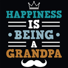Fototapeta premium Grandpa or dad typography graphics tshirt design 