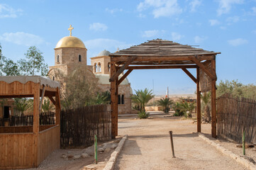 Jordan. Wadi al-Harar - Christian shrine. Orthodox Church of John the Baptist in Wadi al-Harar...
