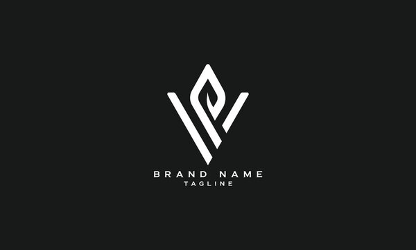 WVP, VWP, VP, WP, PW, PV, Abstract initial monogram letter alphabet logo design