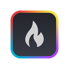 Flame - Pictogram (icon) 