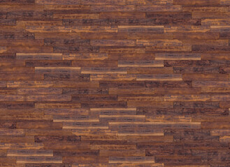 Parquet floor for the background. Oak wooden parquet of dark brown color. top view