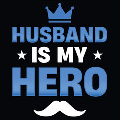 Husband is my hero police tshirt design 