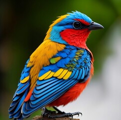 Obraz premium colorful bird, isolated background. Generative AI