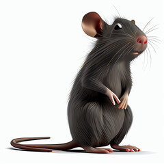 illustration of cartoon rat