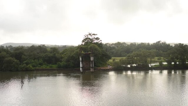 Beautiful view of a lake surrounded by trees on a sunny day