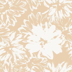 Pastel Abstract Floral Seamless Pattern Design