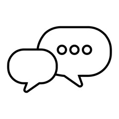 Speech bubble icon vector. chat illustration sign. message symbol or logo.