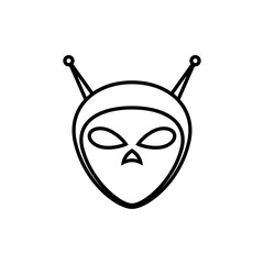 Alien icon vector. extraterrestrial illustration sign. Martian symbol. fantastic logo.