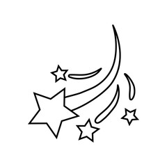 Star icon vector. Sparkle illustration sign. shine symbol. space logo.