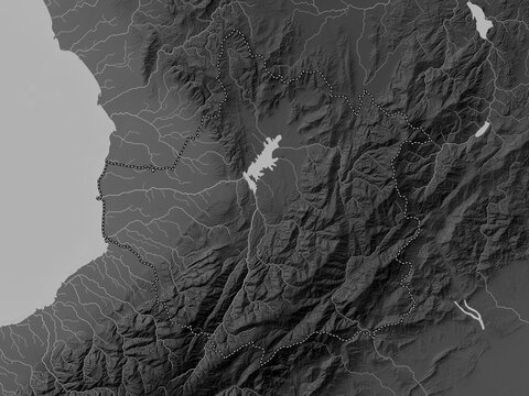 Trujillo, Venezuela. Grayscale. No legend