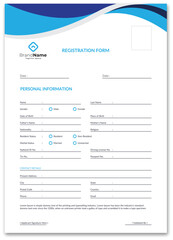 Registration form, Admission form, College form, Form design,