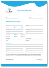 Registration form, Admission form, College form, Form design,