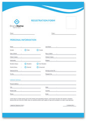 Registration form, Admission form, College form, Form design,