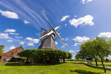 Historische Windmühle in Destel, Stemwede, Mühlenkreis Minden-Lübbecke
