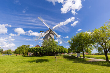 Historische Windmühle in Destel, Stemwede, Mühlenkreis Minden-Lübbecke
