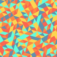 Illustration of a Bauhaus-style decorative background design with bright colors