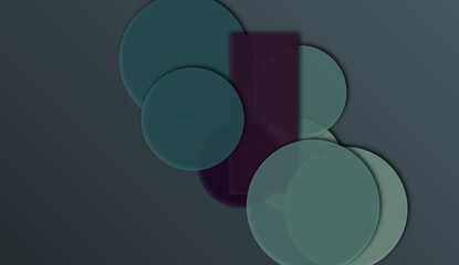 Illustration of an abstract, decorative background design with geometric shapes