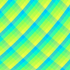 Illustration of an abstract, decorative background design with a bright-colored checks pattern