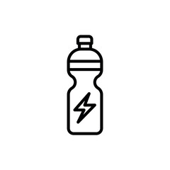 Energy drink vector icon isolated on white background. Outline, thin line energy drink icon for website design and mobile, app development.
