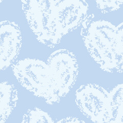 Pastels Heart shape seamless pattern design